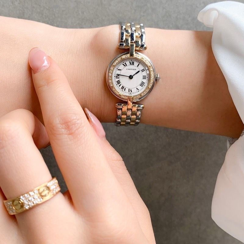カルティエ Cartier 腕時計 パンテール 2ロウ 166920 - レディース