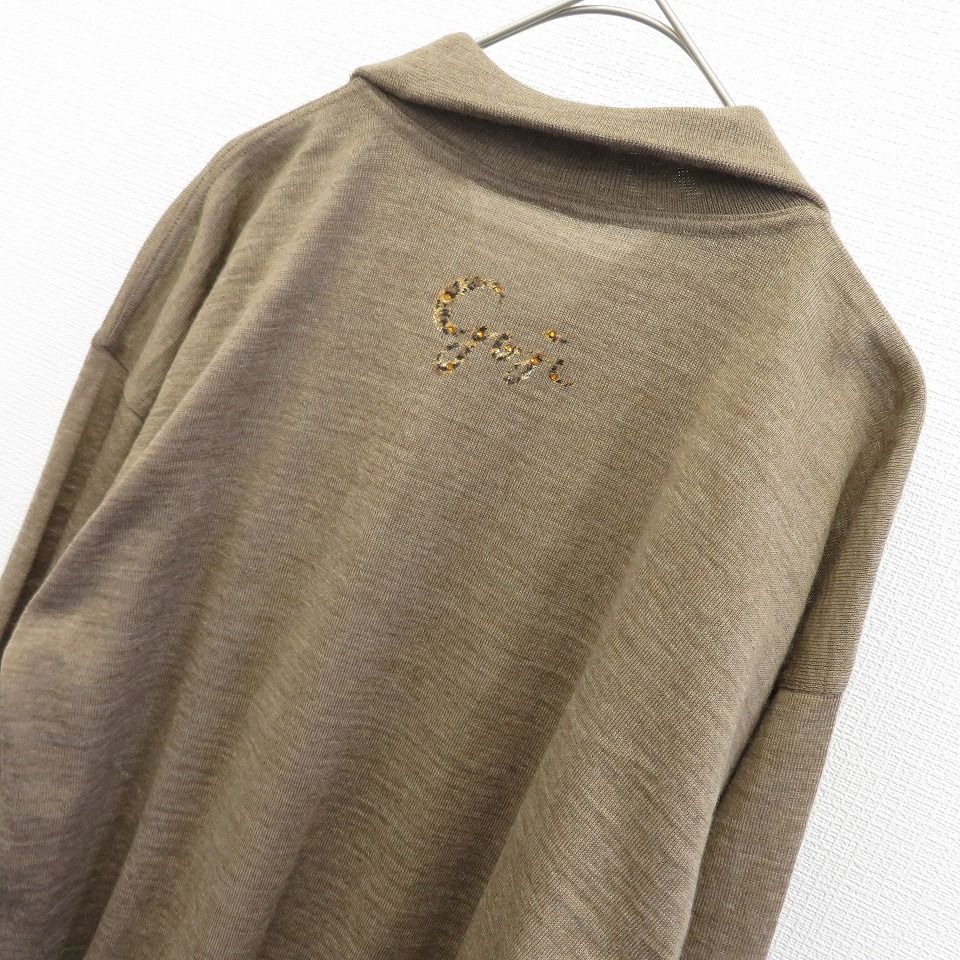 GKITALIYA 伊太利屋 ニット セーター カットソー レオパード ハーフ