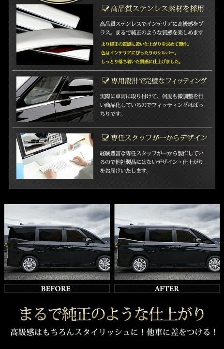 ヴォクシー ウェザーモールガーニッシュ