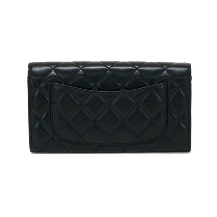 シャネル CHANEL マトラッセ クラシック ロングフラップ ウォレット 