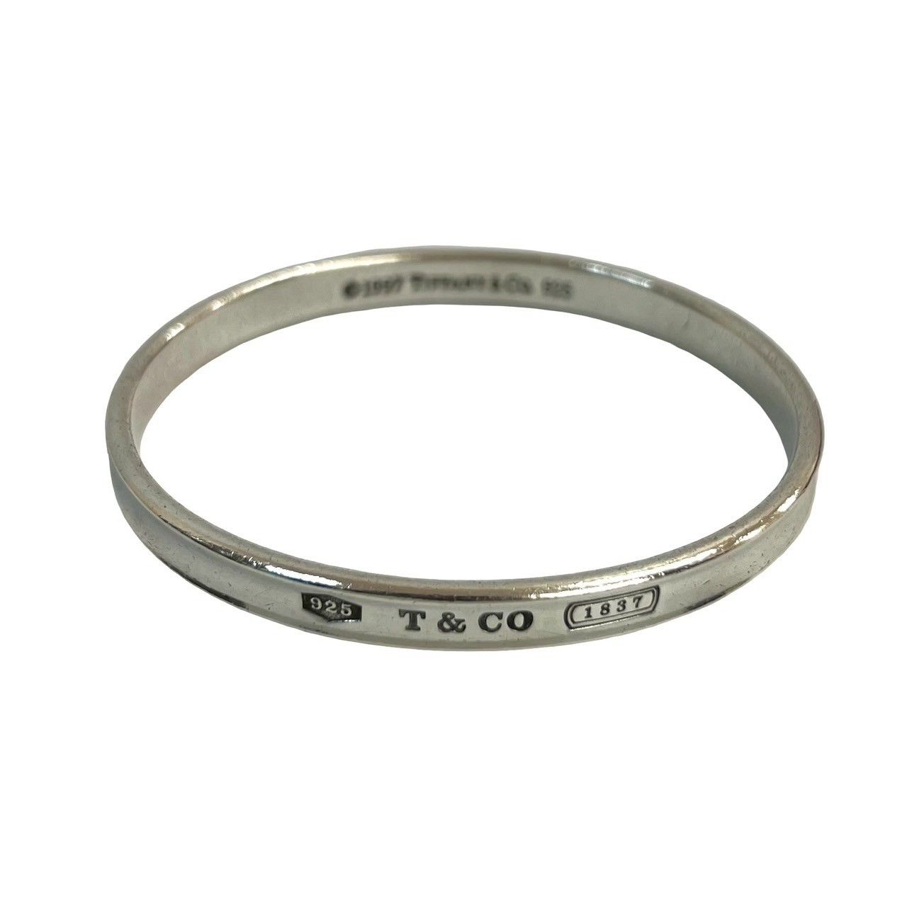 極 美品 箱 袋付き TIFFANY&Co. ティファニー ナロー バングル