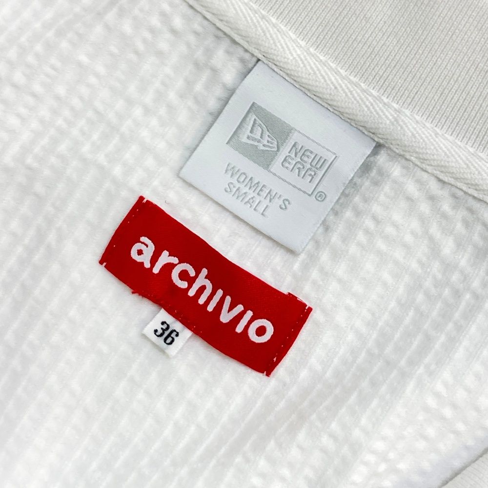 サイズ：36 ARCHIVIO アルチビオ ×NEWERA 半袖ポロシャツ スキッパー