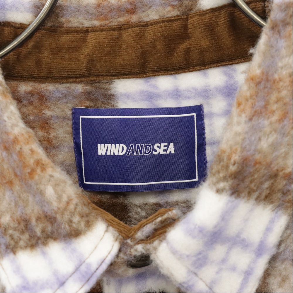 WIND AND SEA (ウィンダンシー) 23AW SHAGGY PLAID CPO SHIRT JACKET