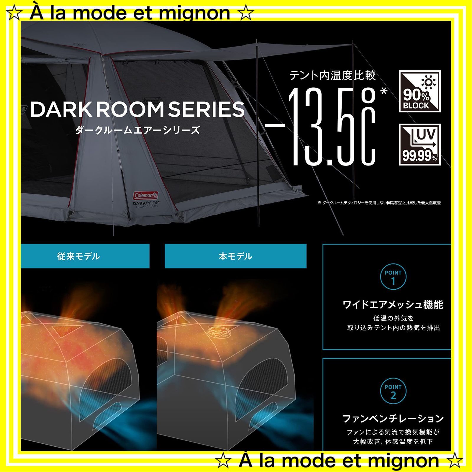 1点限り】DARKROOM ツーリングドームエアー サイズ テント ST+(1