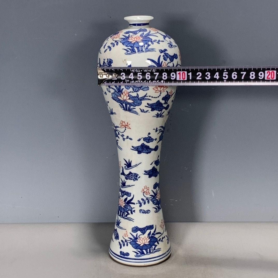 青花磁器 侍女図梅瓶 陶磁器 現代工芸品 美術品 装飾品 置物 青花磁器 侍女図梅瓶 陶磁器 現代工芸品 美術品 装飾品 置物