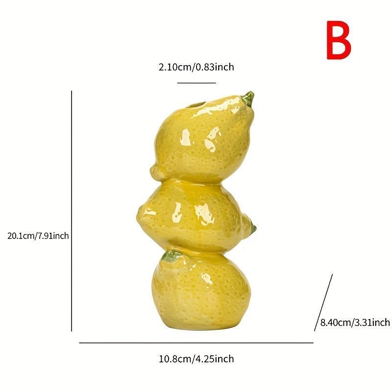花瓶 花びん セラミック おしゃれ レモン スイカ オレンジ シンプル