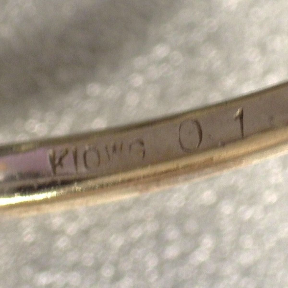 リング 6号 指輪 K10WG リング・指輪 シルバー - メルカリ