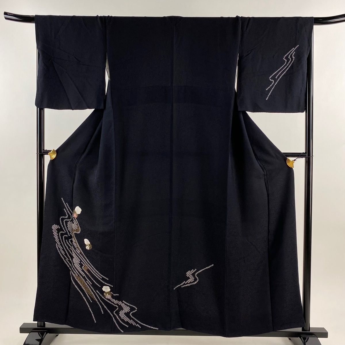 平和屋着物○訪問着 紬地 抽象文様 正絹 逸品 DAAT1038tw