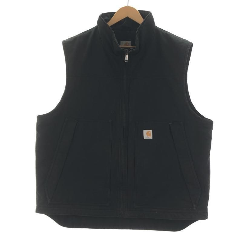 Carhartt カーハート ダック ベスト 黒 XL 新品！カーハート ダックベスト【黒・XL】（CARHARTT DUCK VESTワーク