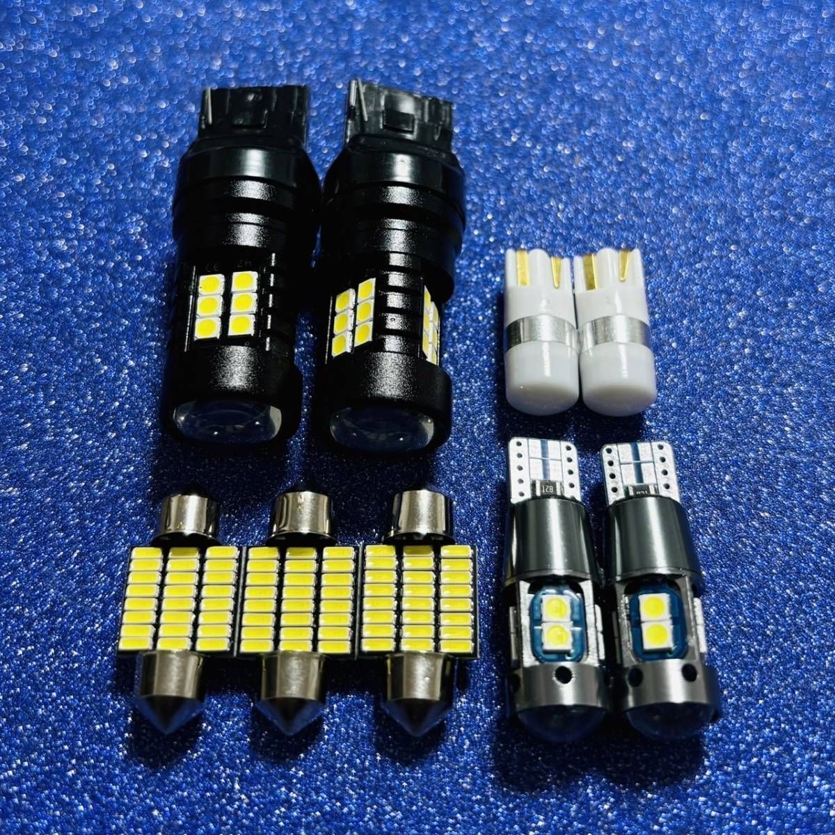 フィット GE6 GE7 鬼爆光！T10 LED ルームランプ バックランプ ポジション球 ナンバー灯 9点セット ホワイト ホンダ カスタム パーツ 車検対応