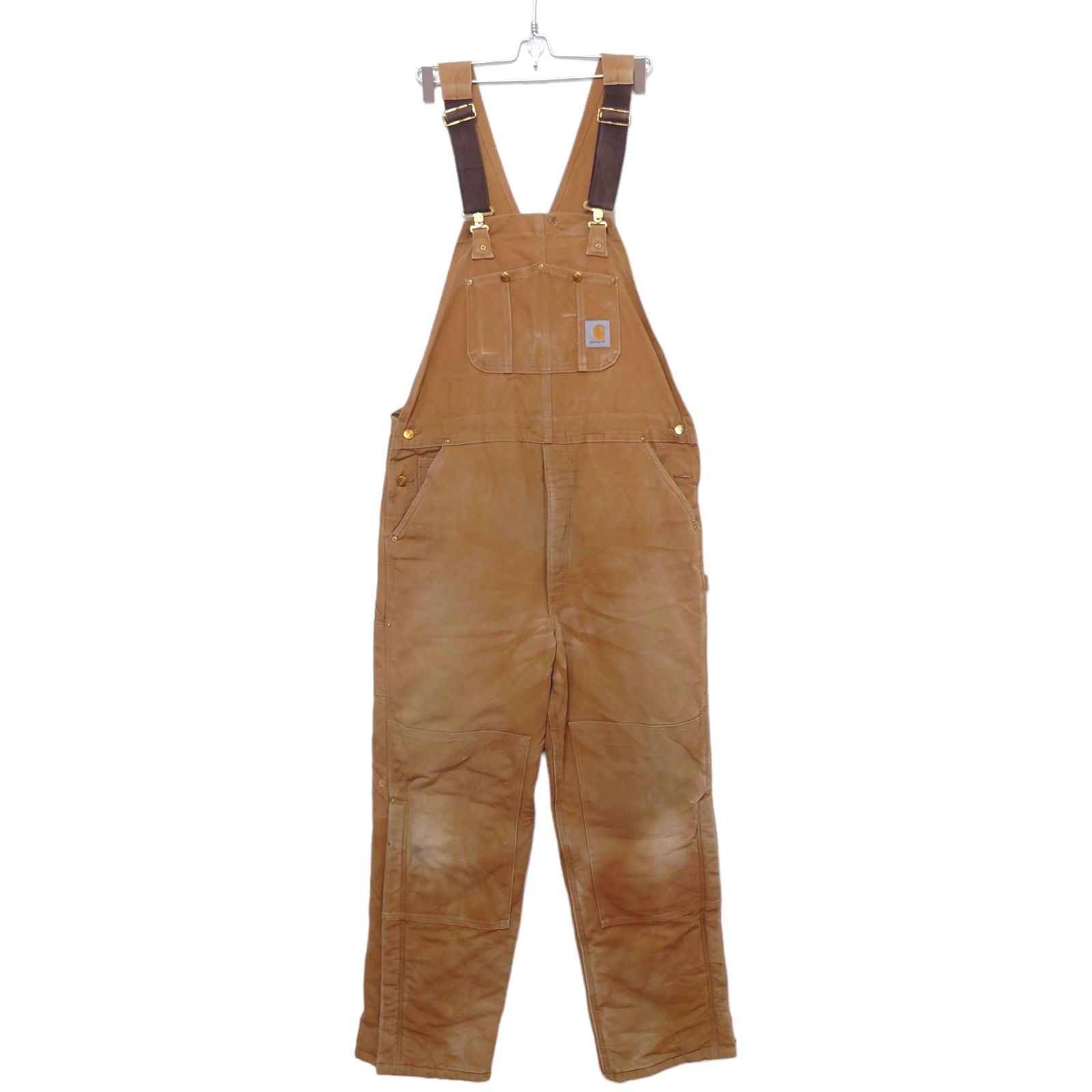 Carhartt オーバーオール　ダブルニー Carhartt】ダブルニーダック オーバーオール S-694 - メルカリ
