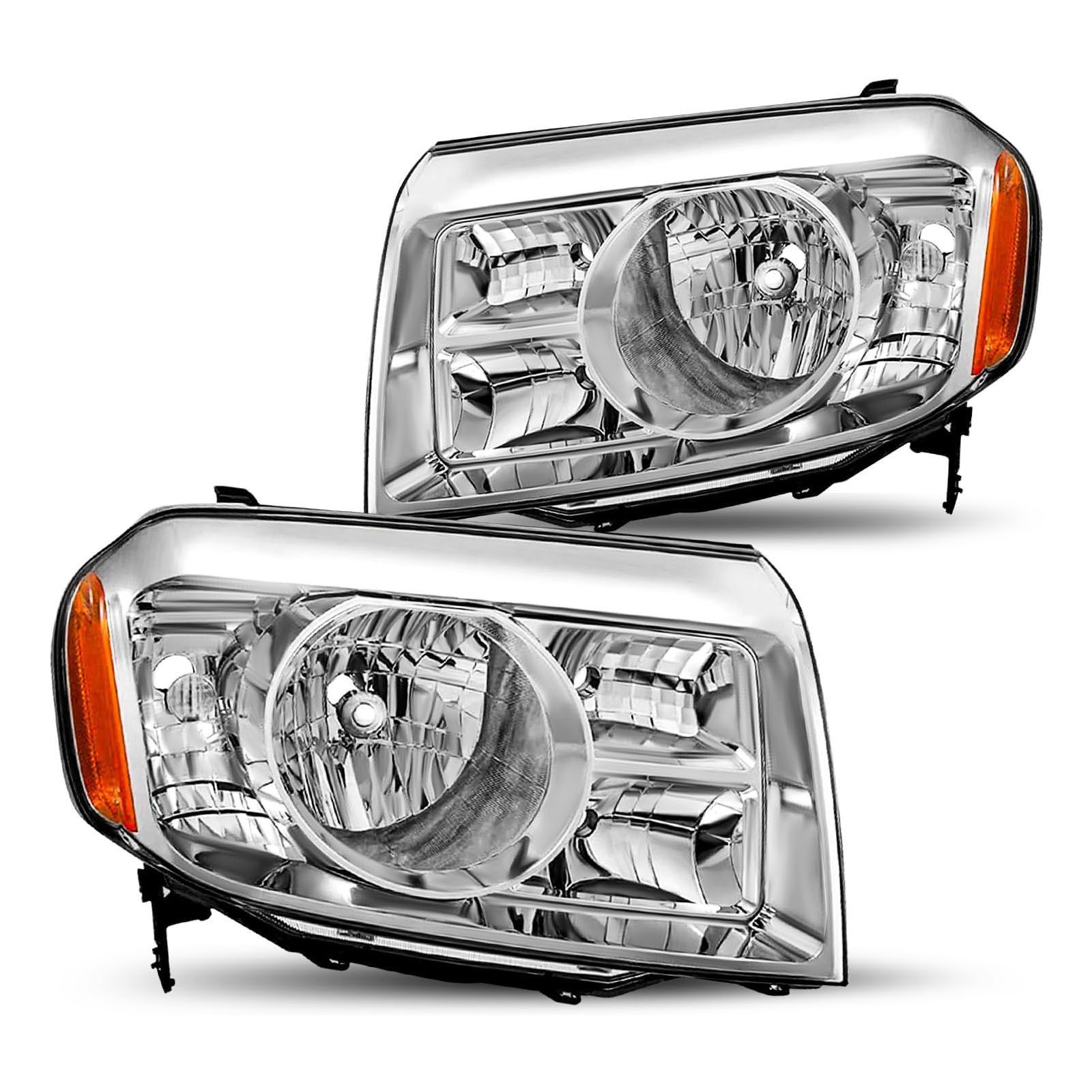 ホンダ Pilot 2012-2015年式対応 ヘッドライト 左右セット 片側選択可 ハロゲン 半総成品 無加工取付 簡単装着 前照灯パーツ