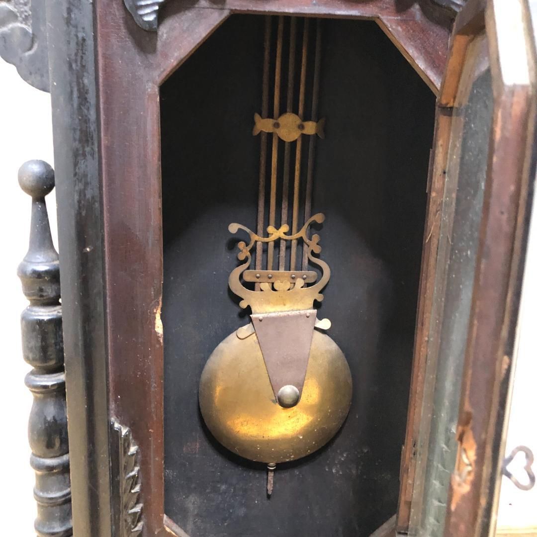 昭和レトロ】大型ひまわり時計 ゼンマイ式 動作確認済み インテリアに