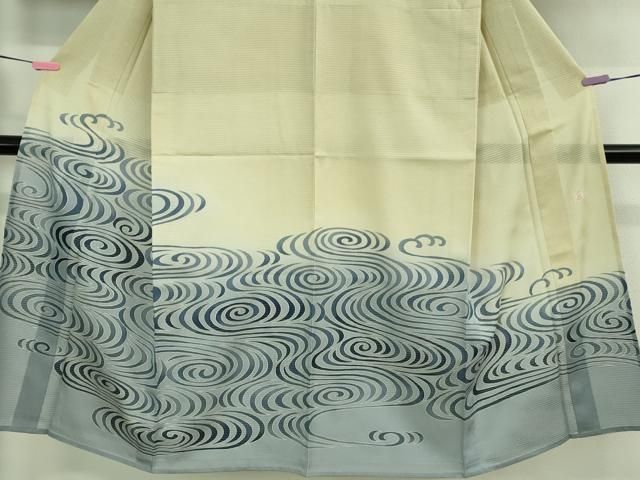 平和屋本店□超希少 夏物 男性 東京友禅 久呂田明功 訪問着 絽 