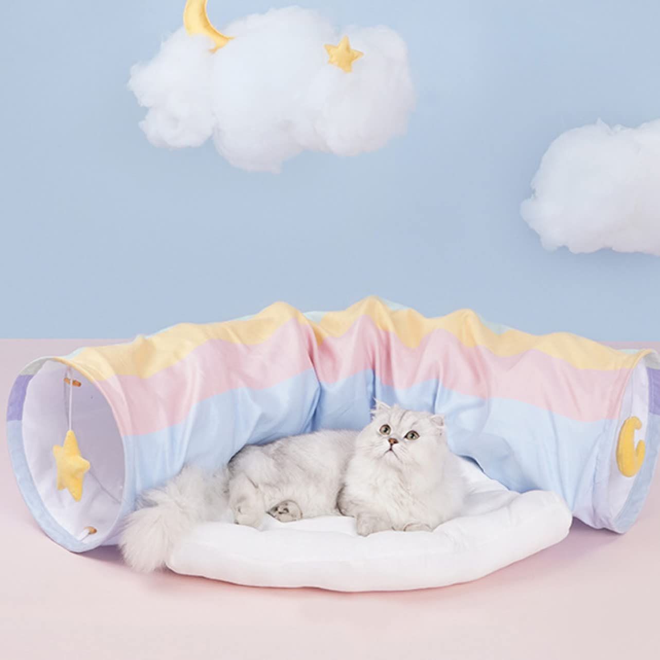 猫トンネル キャットトンネル おもちゃ 玩具 猫トンネル 猫ハウス 猫用トンネル 虹 レインボー ドーム型ハウス 猫用おもちゃ 洗える 猫 おもちゃ トンネル キャットトンネル キャットハウス 猫トンネル ピンク ペット用品 耐久性 キャット 猫玩具 4~7日