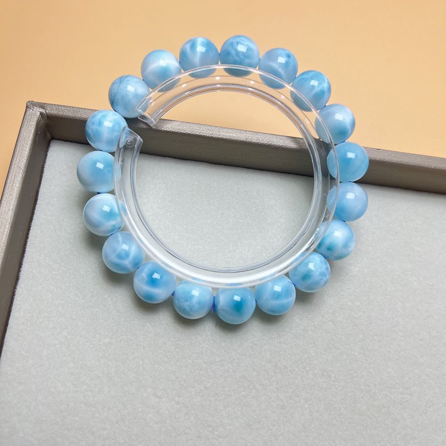 ドミニカ共和国 ラリマー パワーストーンブレスレット 15.9-16.4mm ドミニカ共和国 ラリマー パワーストーンブレスレット 15.9-16.4mm