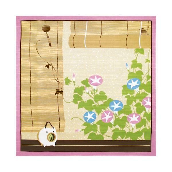 まとめ ヤマコー 花景色 小風呂敷 夏〔×10セット〕
