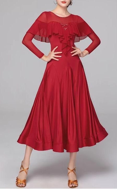 社交ダンスドレス ラテンドレス 競技 スタンダードドレス オーダーメイド