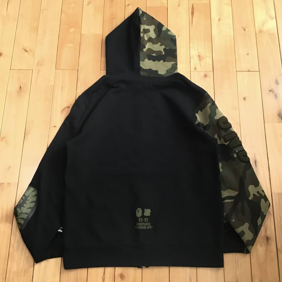 ☆2XL☆ Undefeated × BAPE シャーク パーカー shark full zip hoodie  