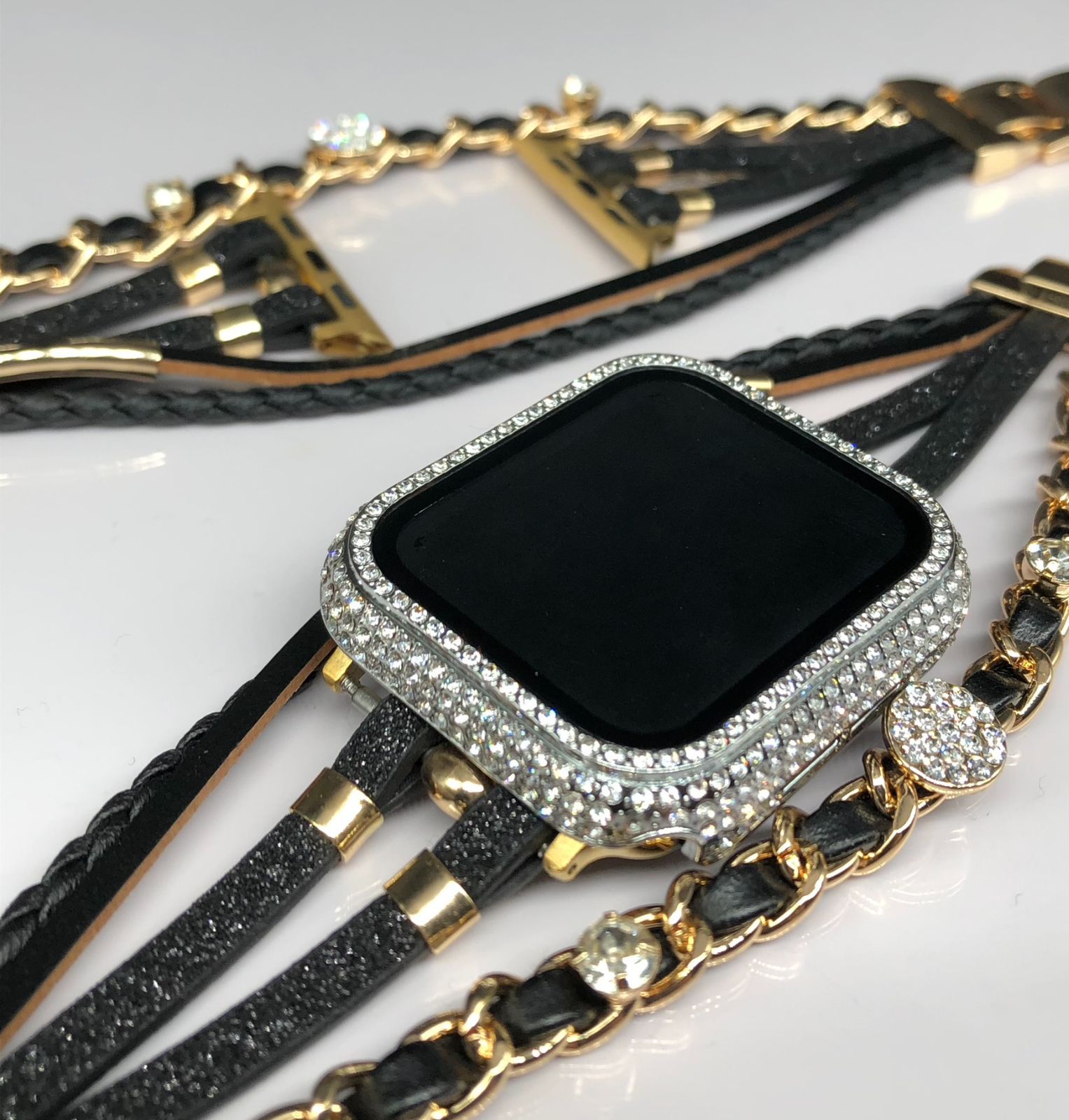 Apple Watchキラキラカバーケースアップルウォッチレザーバンド Apple Watchキラキラカバーケースアップルウォッチレザーバンド