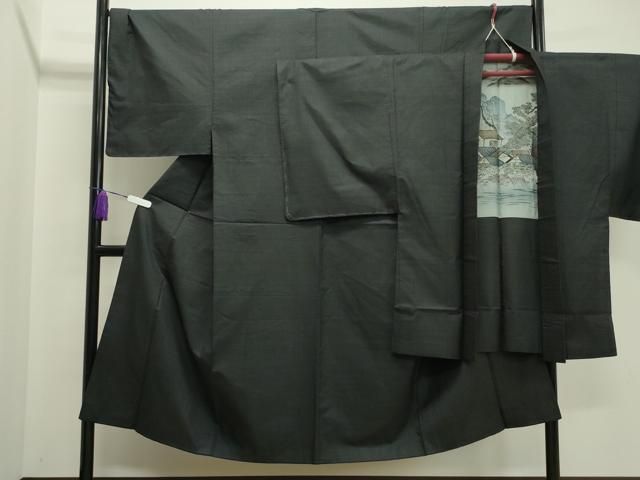 平和屋着物●男性 本場大島紬 アンサンブル 7マルキ 正絹 CAAY8079gh