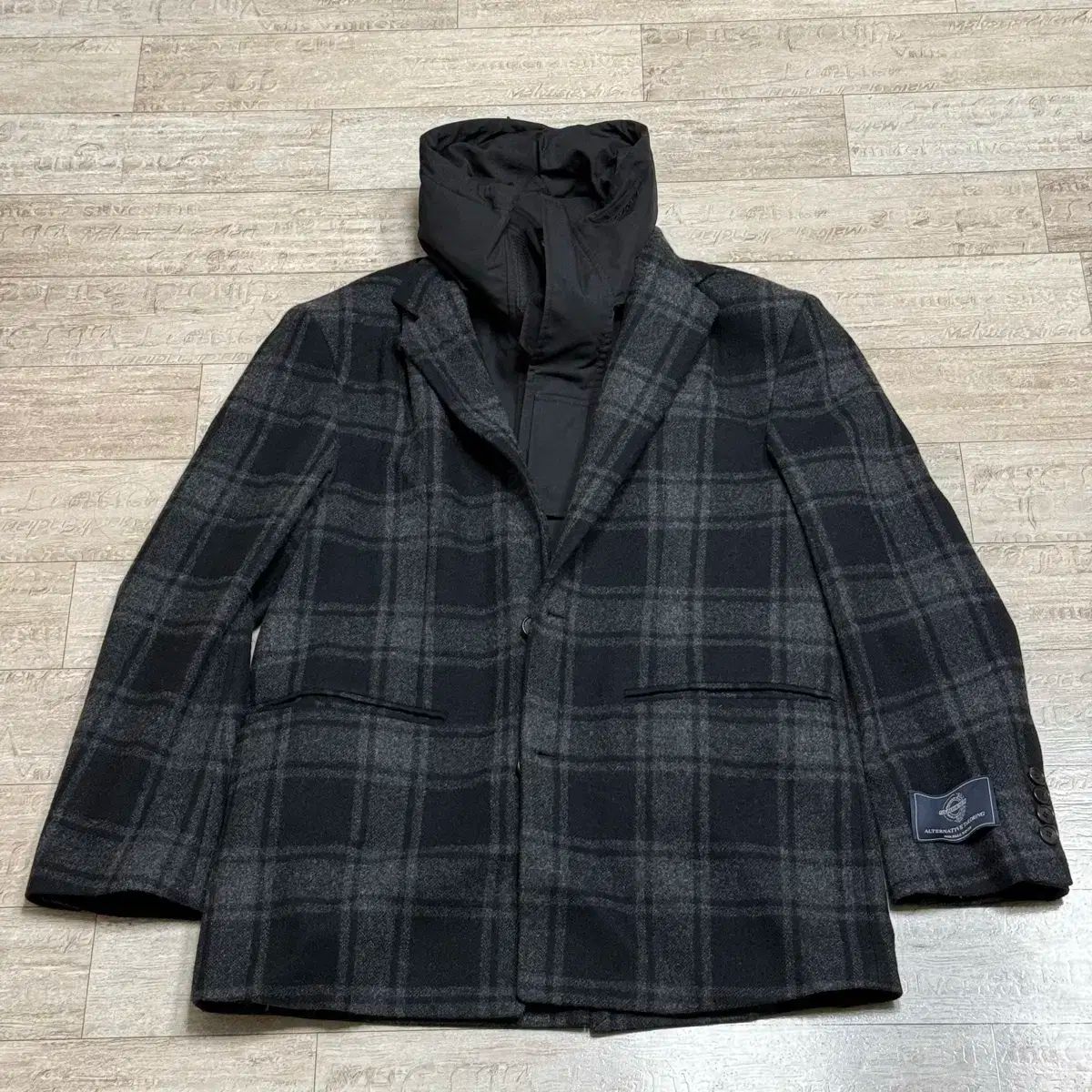 44 Juun.J(ジュンジェイ) シンダーサイズ チェック ジャケット