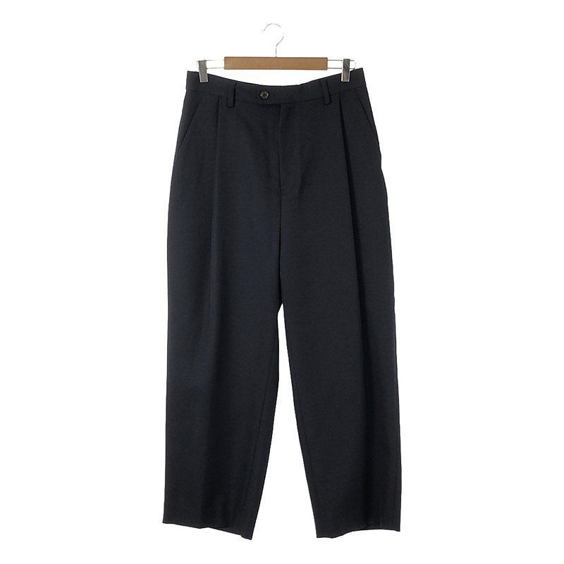 URU ウル C/GABARDINE 2 TUCK PANTS Navy 2