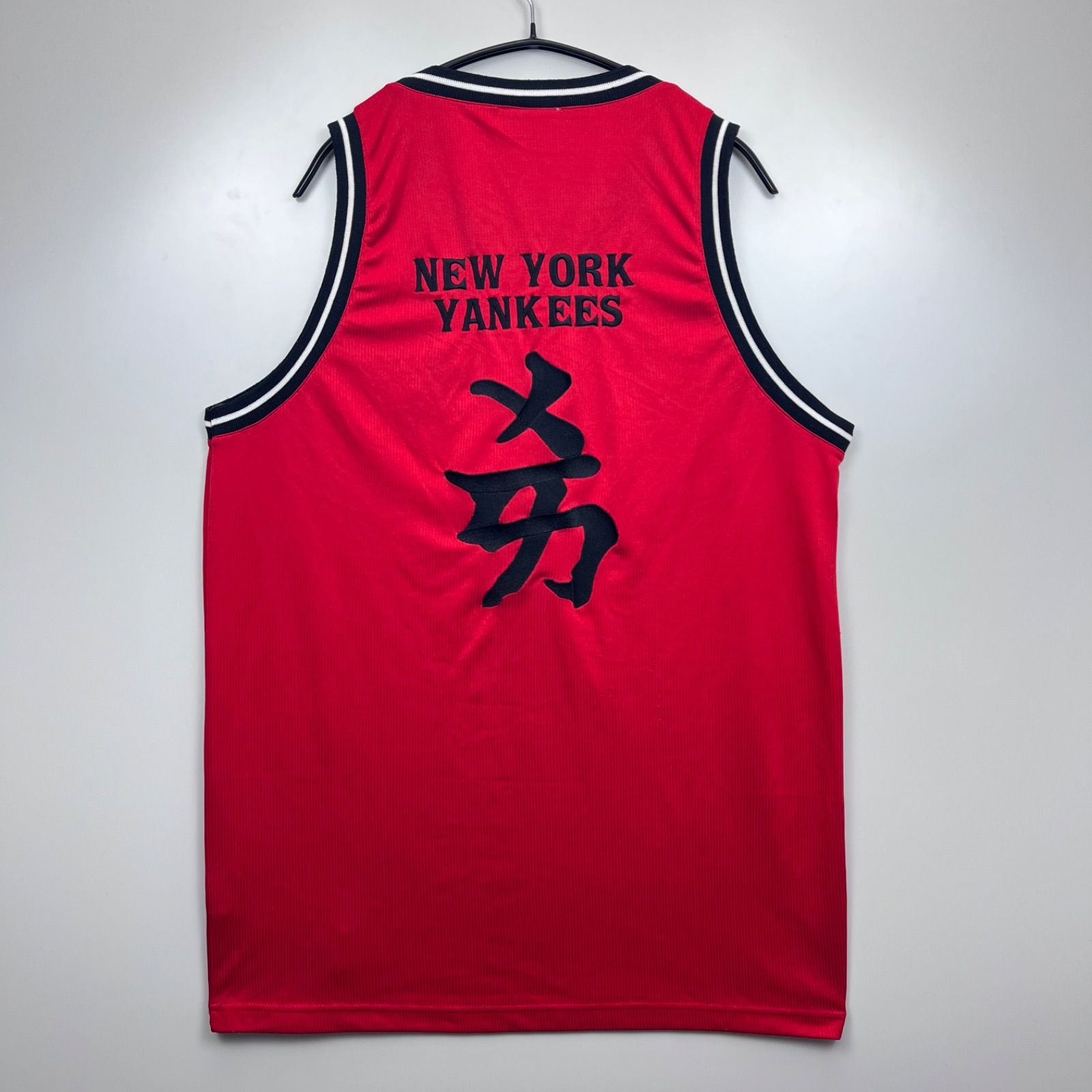 MLB 00s NY new york yankees tank top 希 XL ヤンキース ゲームシャツ タンクトップ 漢字 official license y2k japanese label