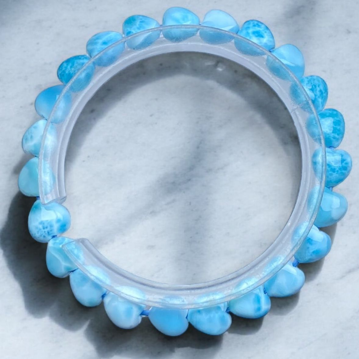 最終ハートラリマー[cHtO]ブレス愛と平和 癒やし8mm ドミニカ