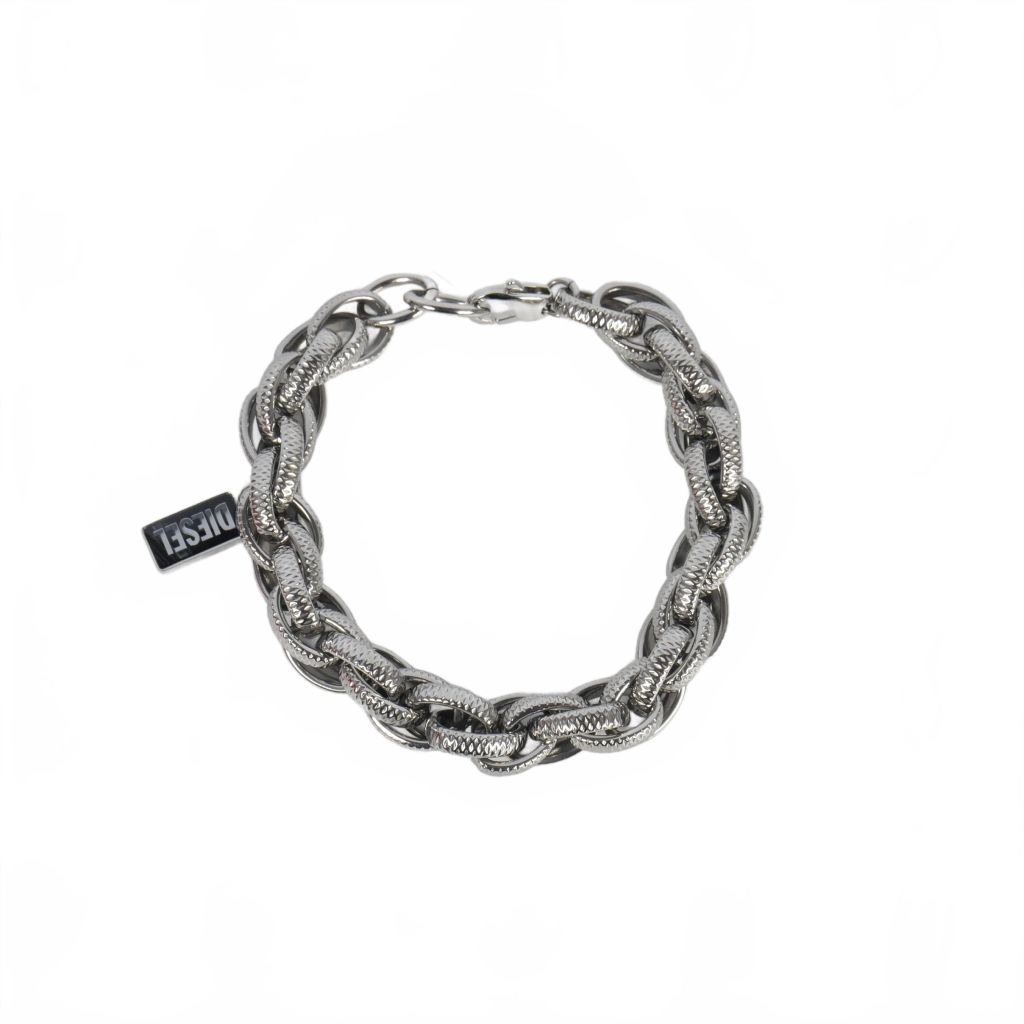 DIESEL Dx1514 シルバーチェーンブレスレット DX1514 ブレスレット｜シルバー｜ウィメンズ｜DIESEL
