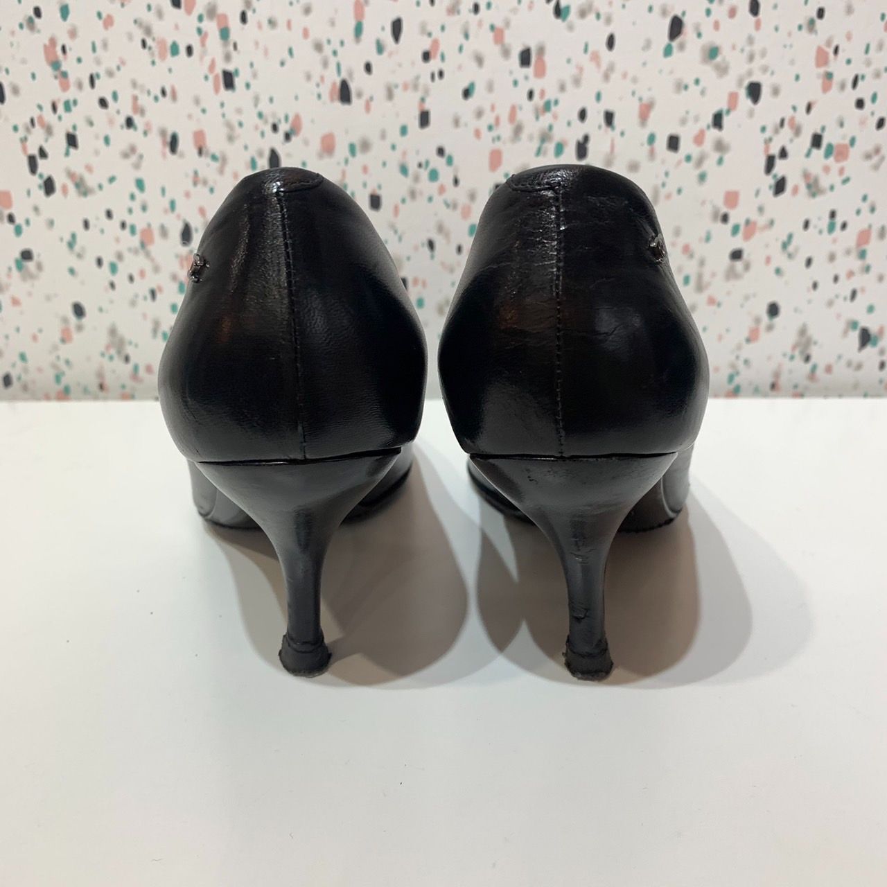 CHANEL シャネル パンプス ハイヒール ココマーク レザー