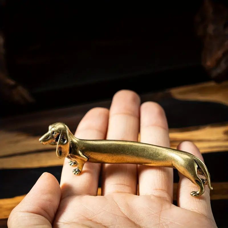 真鍮のダックスフンドの置物 アンティーク 【公式通販】