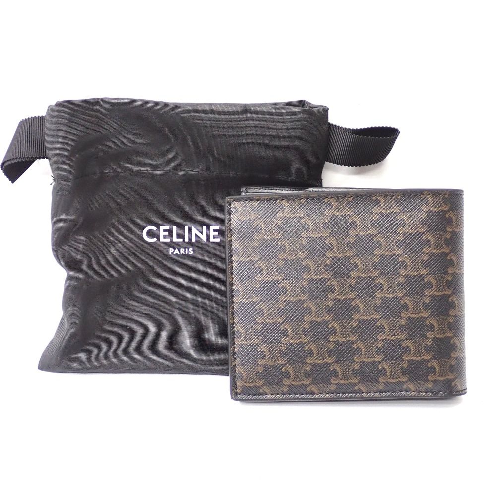 Ft1257061 セリーヌ 二つ折り財布 マカダム レディース CELINE