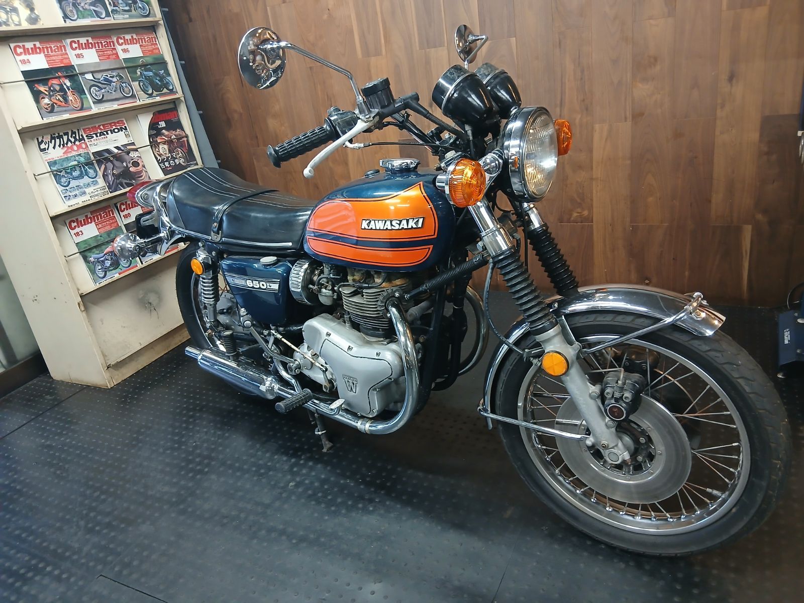 カワサキ W3 フロントフォークブーツ左右 純正良好（650-RS 昭和48年