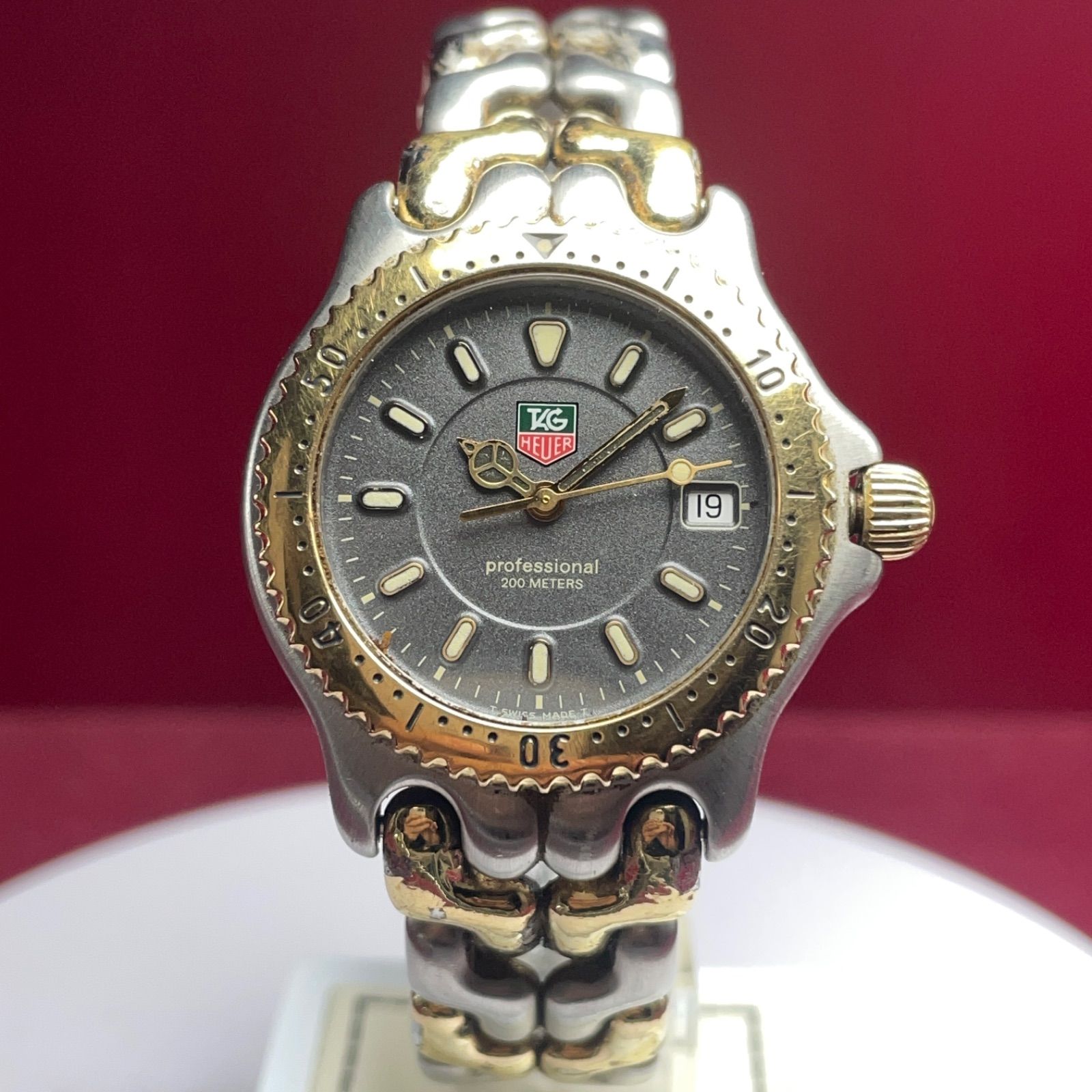 TAG HEUER Professional 2000 ⭐️不動品　 ⭐️最安値 TAG HEUER 【TAG HEUER】タグホイヤー 2000 プロフェッショナル