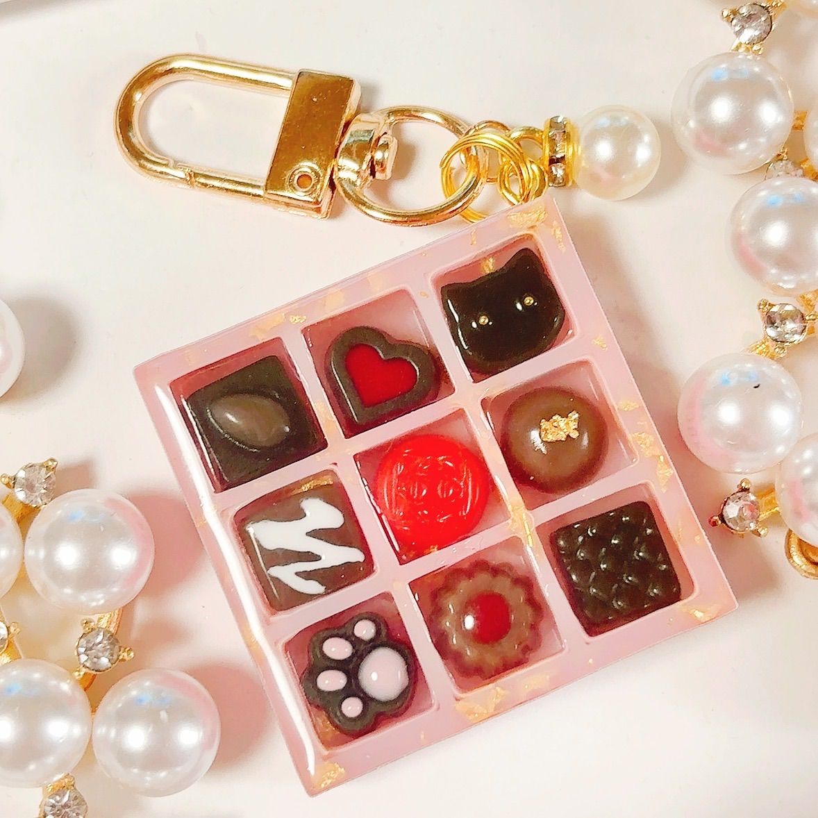 S② レジン猫チャーム レジン道 フェイクスイーツ ミニチュアパン ぐで