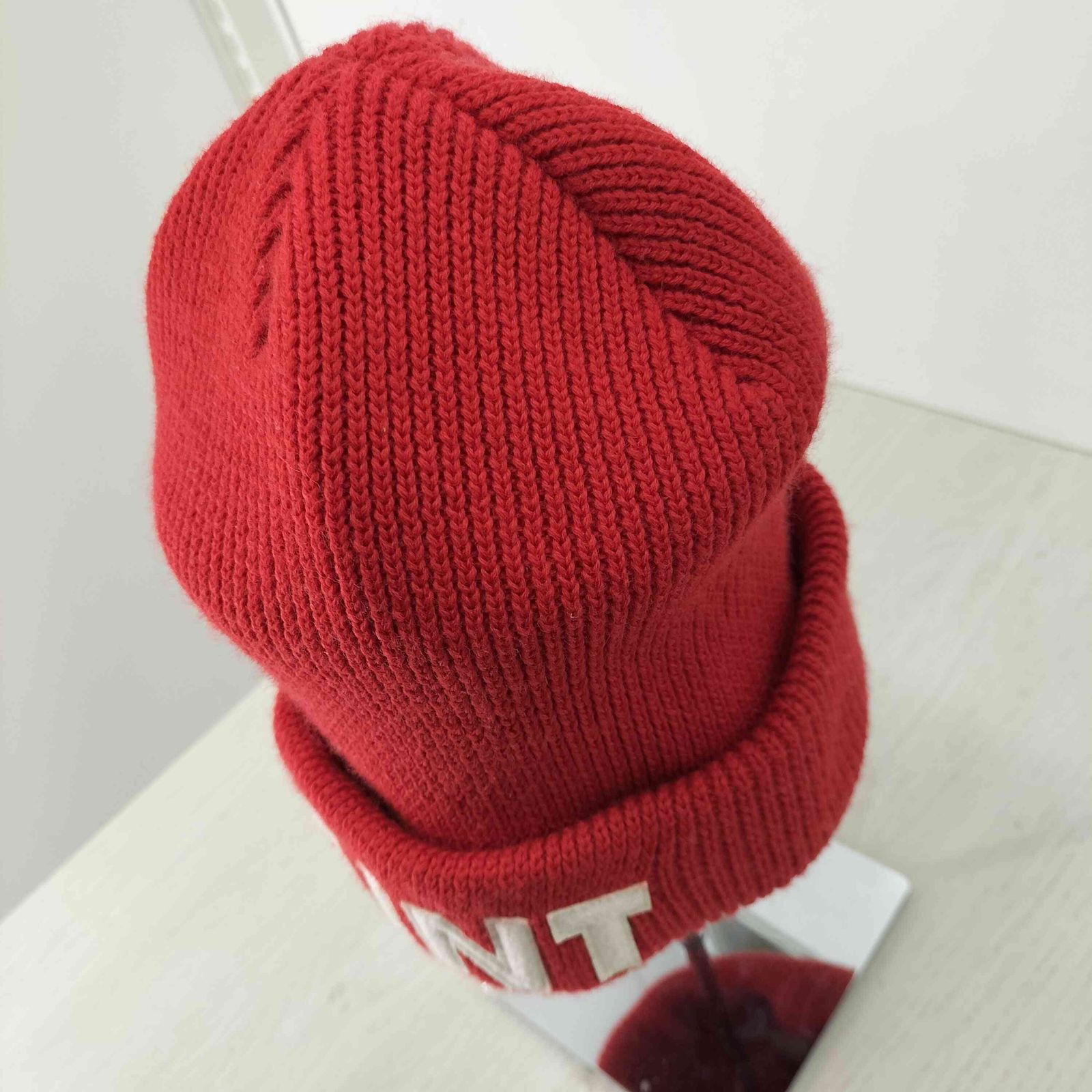 高評価のクリスマスプレゼント SAINT ニットキャップ 23AW KNIT RED CAP 帽子