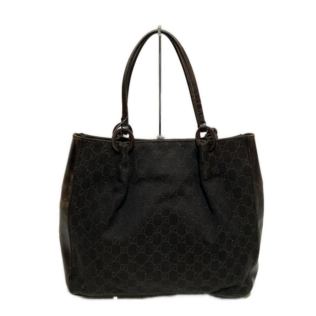 GUCCI(グッチ) トートバッグ GG柄 101920 ダークブラウン×ライト GUCCI(グッチ) トートバッグ GG柄 101920 ダークブラウン×ライト