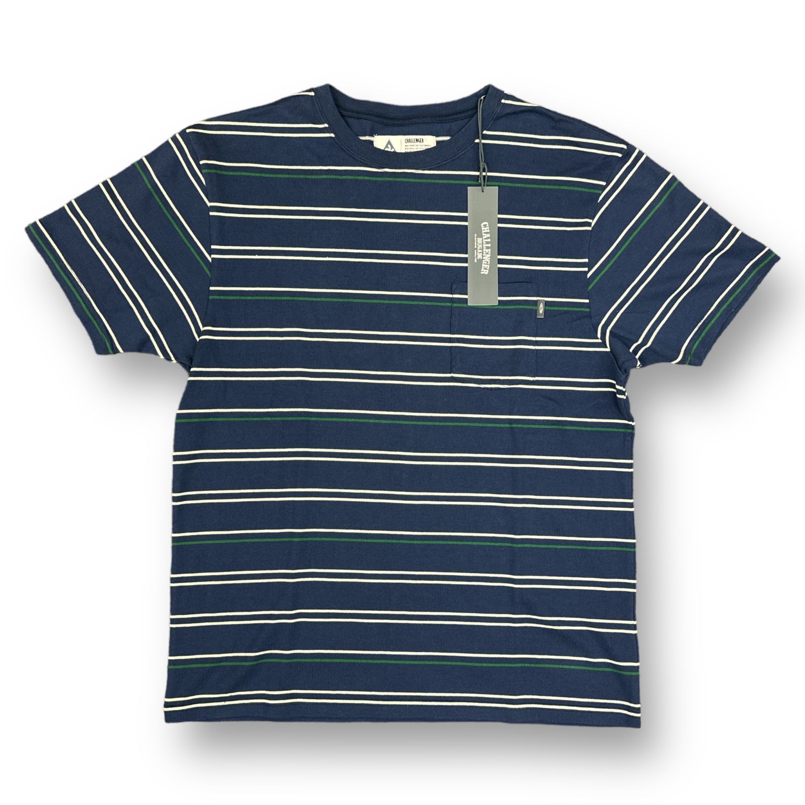 新品 CHALLENGER 24SS S/S STRIPE BORDER PKT TEE [CLG-CS 024-003 