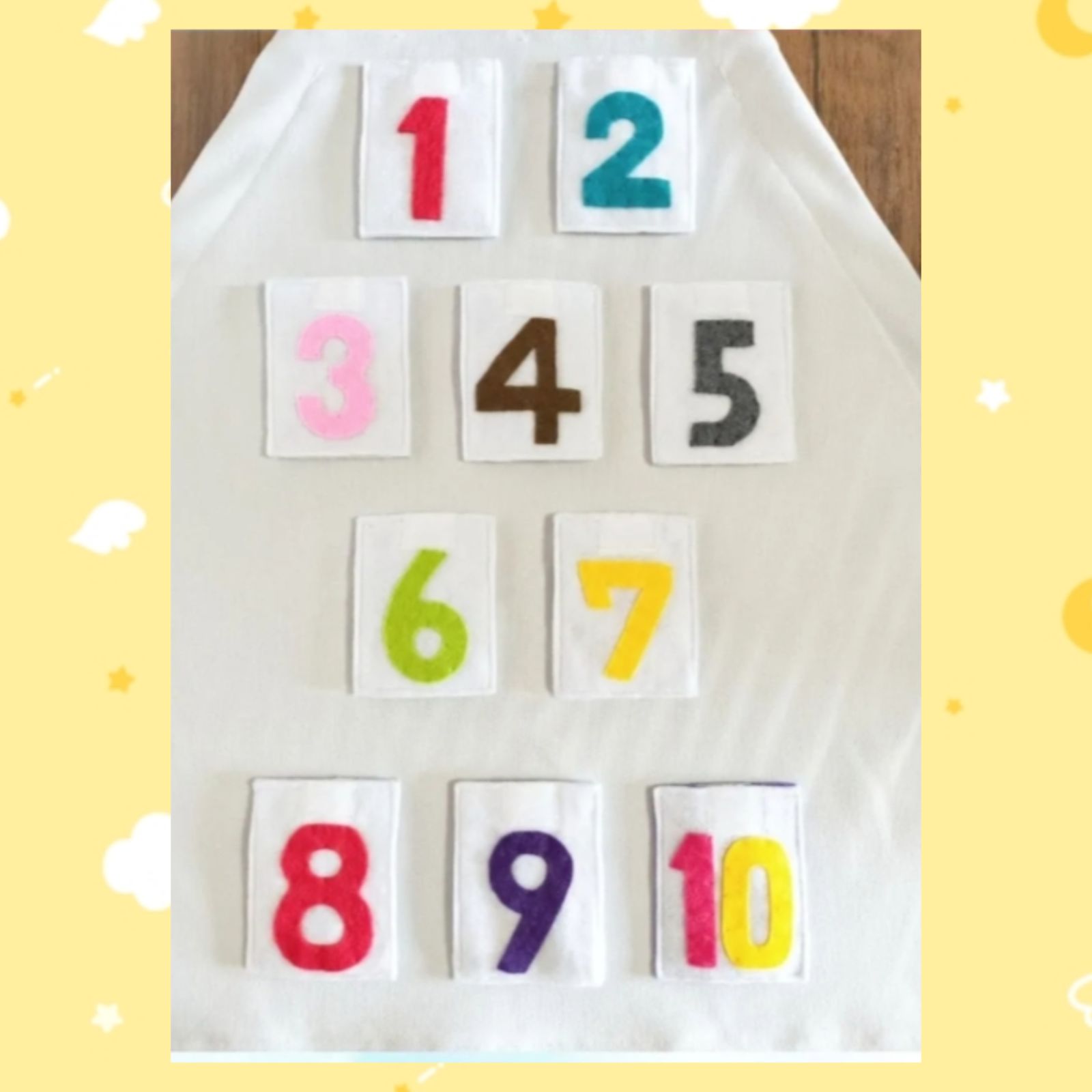 数字のうた エプロンシアター 楽しい エプロン『すうじのうた