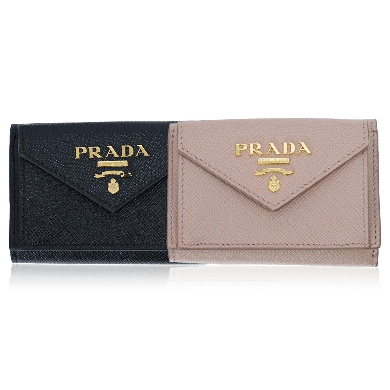 PRADA プラダ 財布 サフィアーノレザー財布 ミニ財布 1MH021_QWA ブランド 三つ折り財布 ミニウォレット レディース ロゴ 2023  2024 Cipria - メルカリ