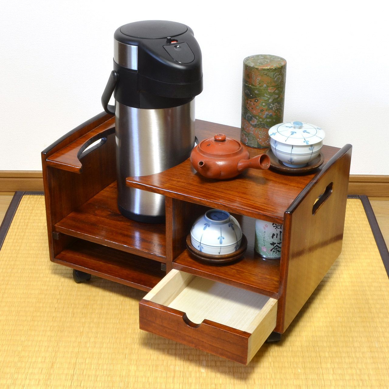 日本製 お座敷ポットワゴン 桐材 - メルカリ