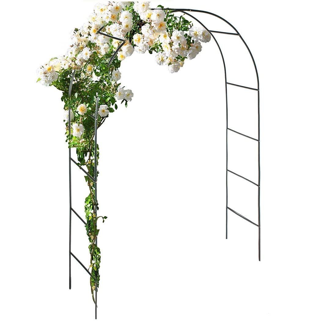 園芸 菜園 DIY 庭 幅140×奥行38×高さ240cm 薔薇 ガーデニング 鉄製 花立て ローズアーチ アーチ バラ アイアンアーチ ガーデンアーチ KRW