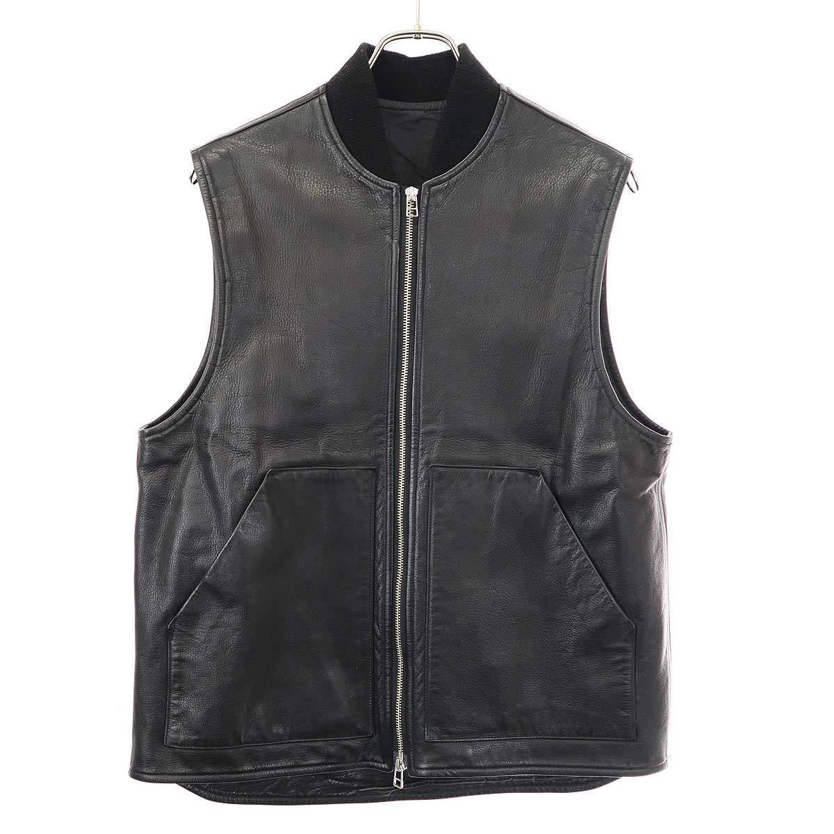 URU / ウル】CUT JACQUARD ZIP UP VEST URU / ウル | POLYESTER - ZIP