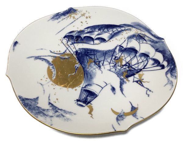 MEISSEN マイセン イヤープレート 1998 熱気球モンゴルフィエール