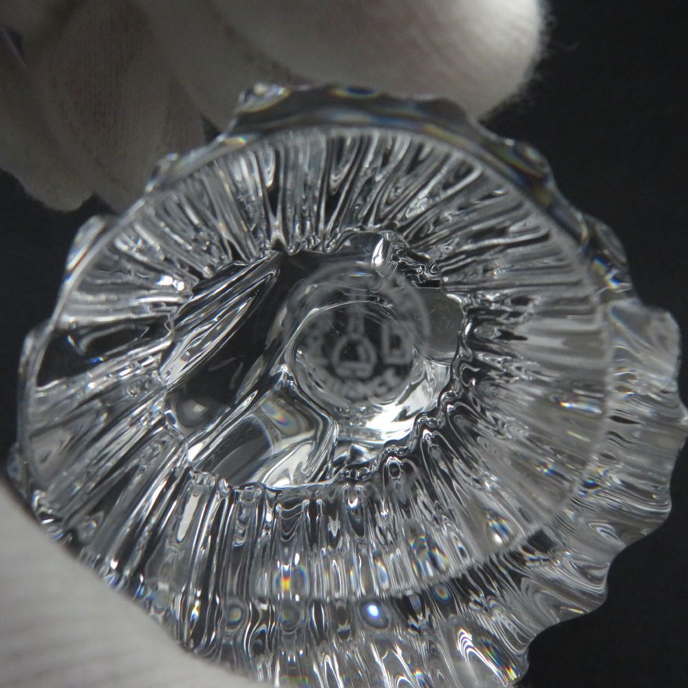 美品 Baccarat バカラ エンジェル クリスタルオブジェ クリスタル 天使