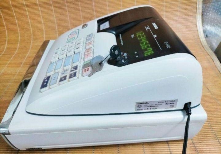カシオレジスター　TE-M80中古品　人気機種　感熱紙　送料無料　27272 カシオレジスター TE-M80 中古品 人気機種感熱紙 送料無料
