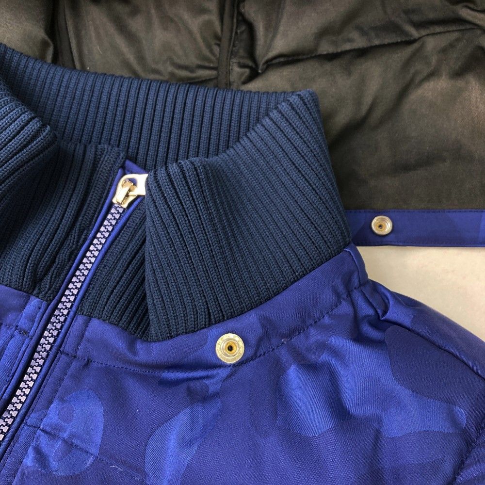 マークアンドロナ　ダウン　ジャケット　ゴルフ　46　M　MARK&LONA MARK&LONA（マークアンドロナ） ダウンジャケット ベージュ×白