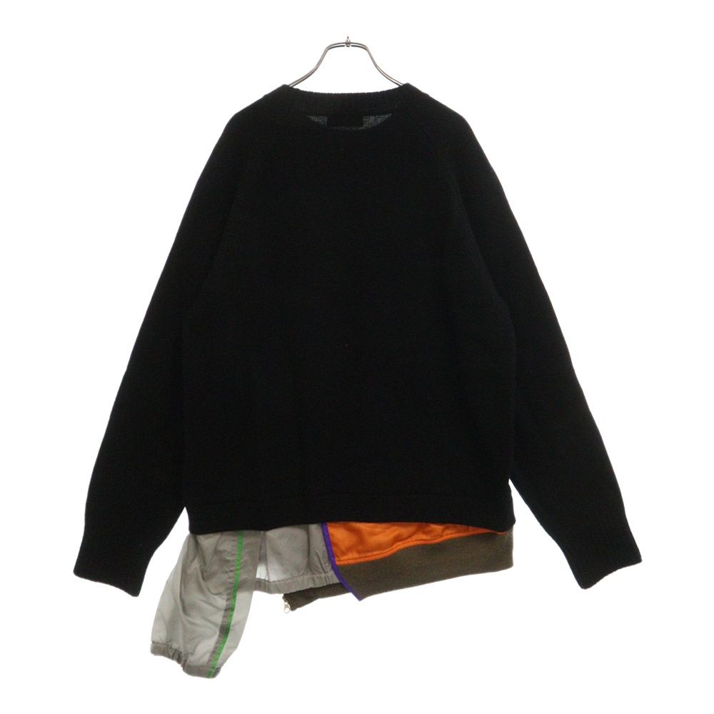 kolor 21AW ウールレイヤードデザインニットセーター 1 21WCM-N04304 