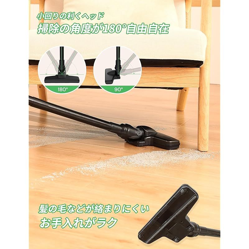 掃除機コードレス 軽量 強力【2025最新型!業界初!55KPa強力吸引&超軽量